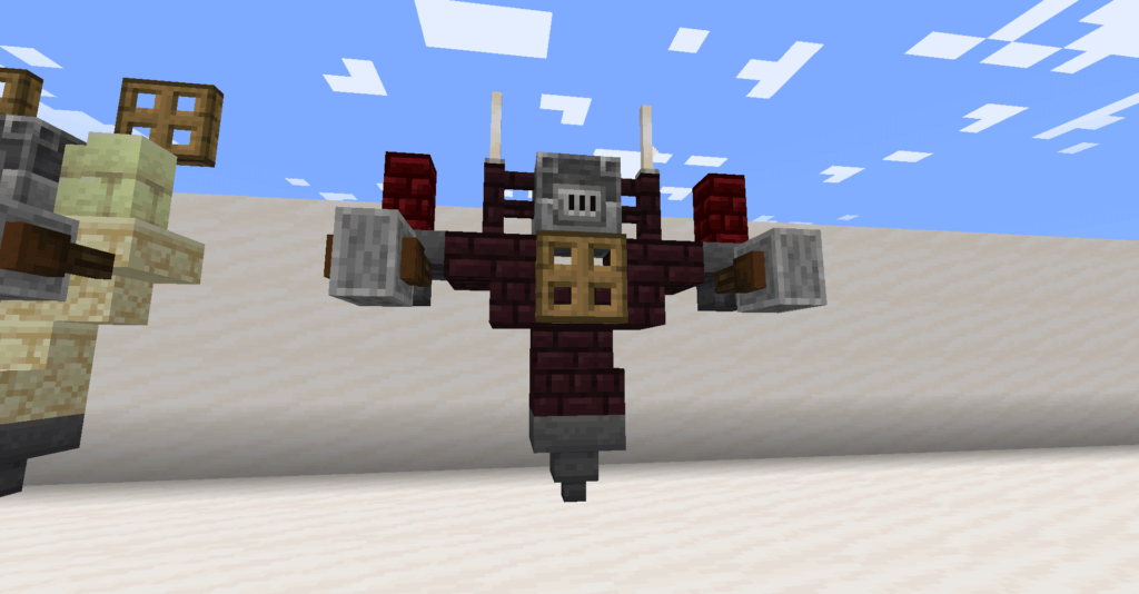 Flying Robot with Blast Furnace and Hopper Variation 2